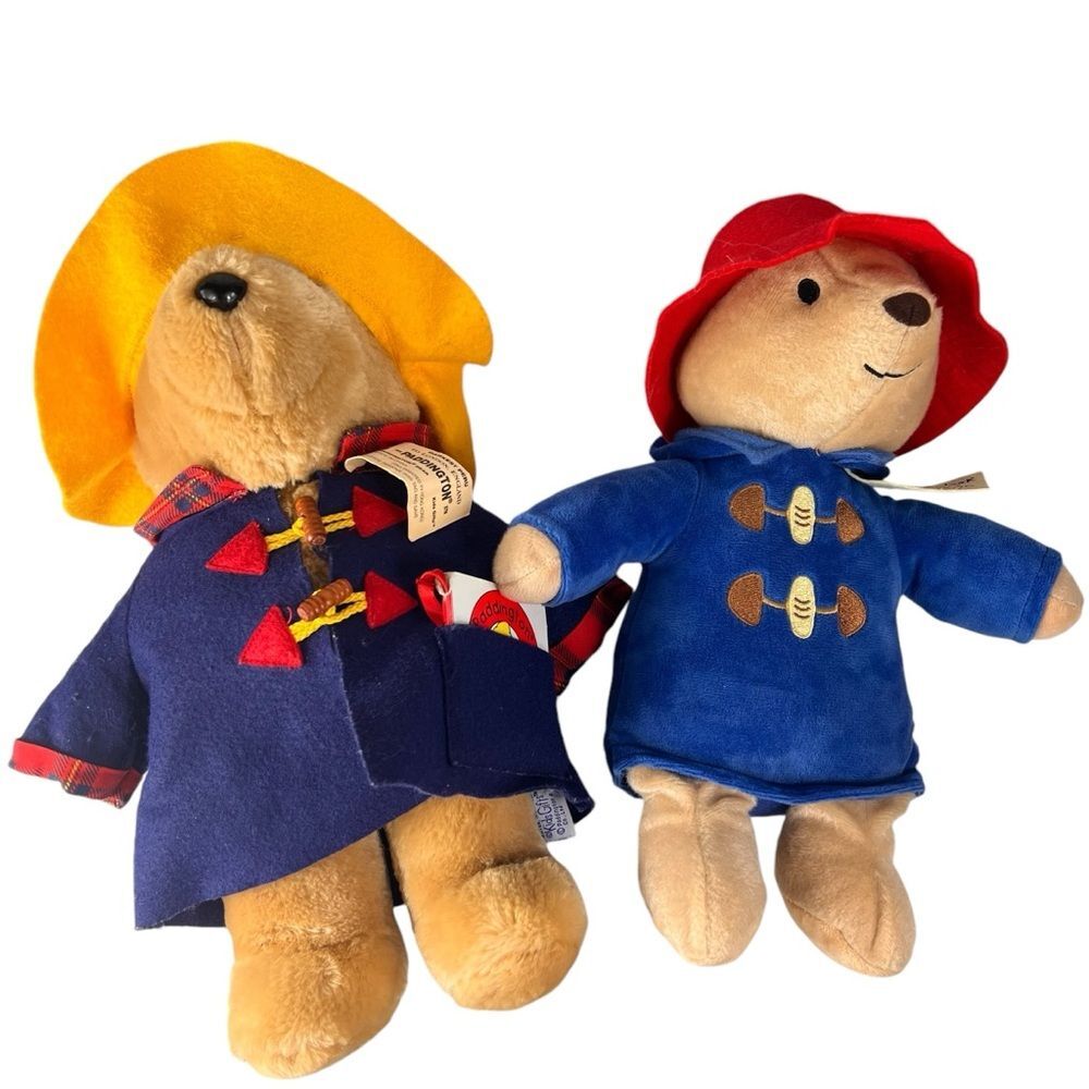 2 Paddington Bear Stuffed Animals Sears Kohls Toys Plush
